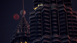 Así se vio el eclipse lunar total en distintos rincones del mundo<em></em>